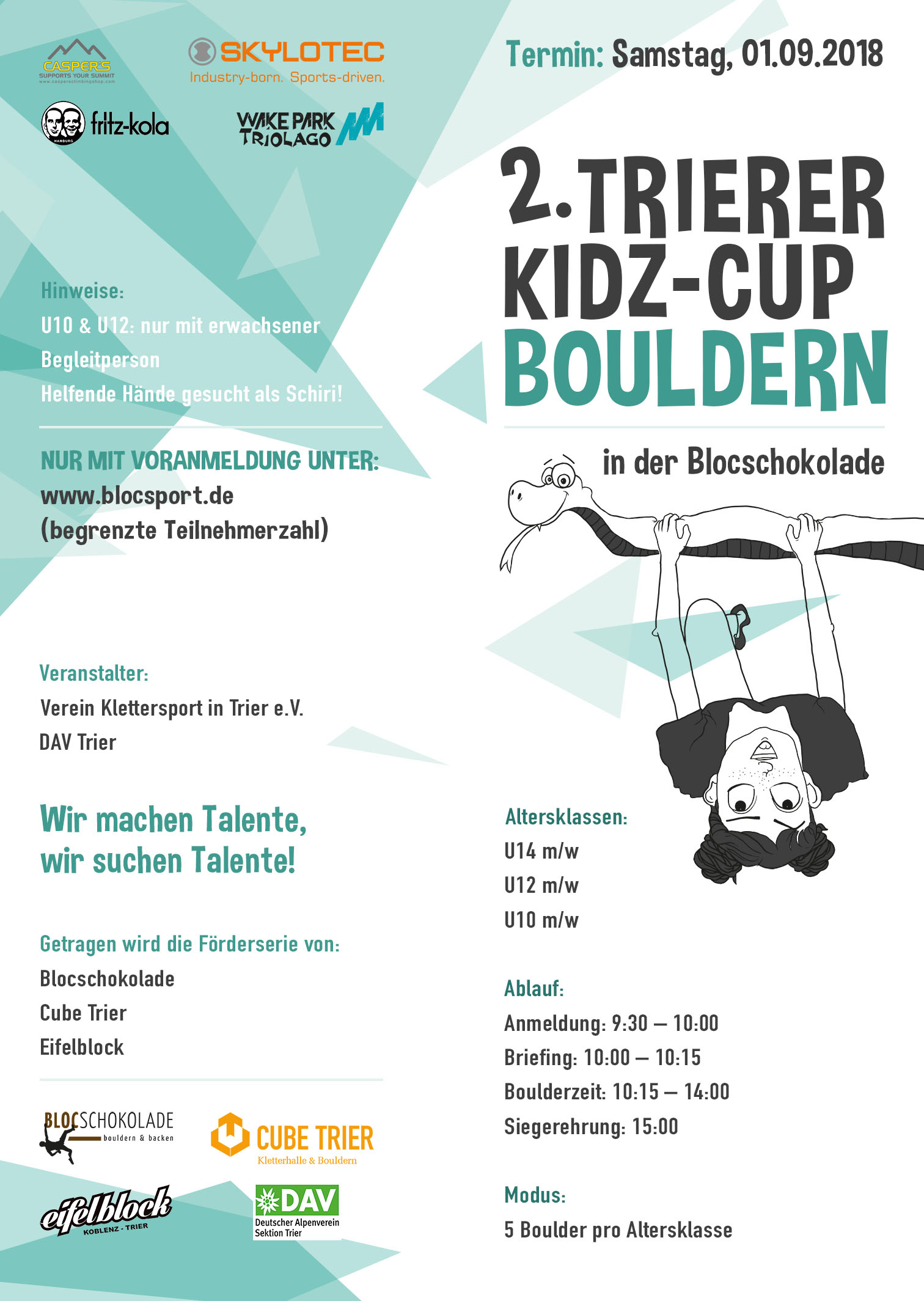Poster for 2. Trierer KIDZ-Cup Bouldern