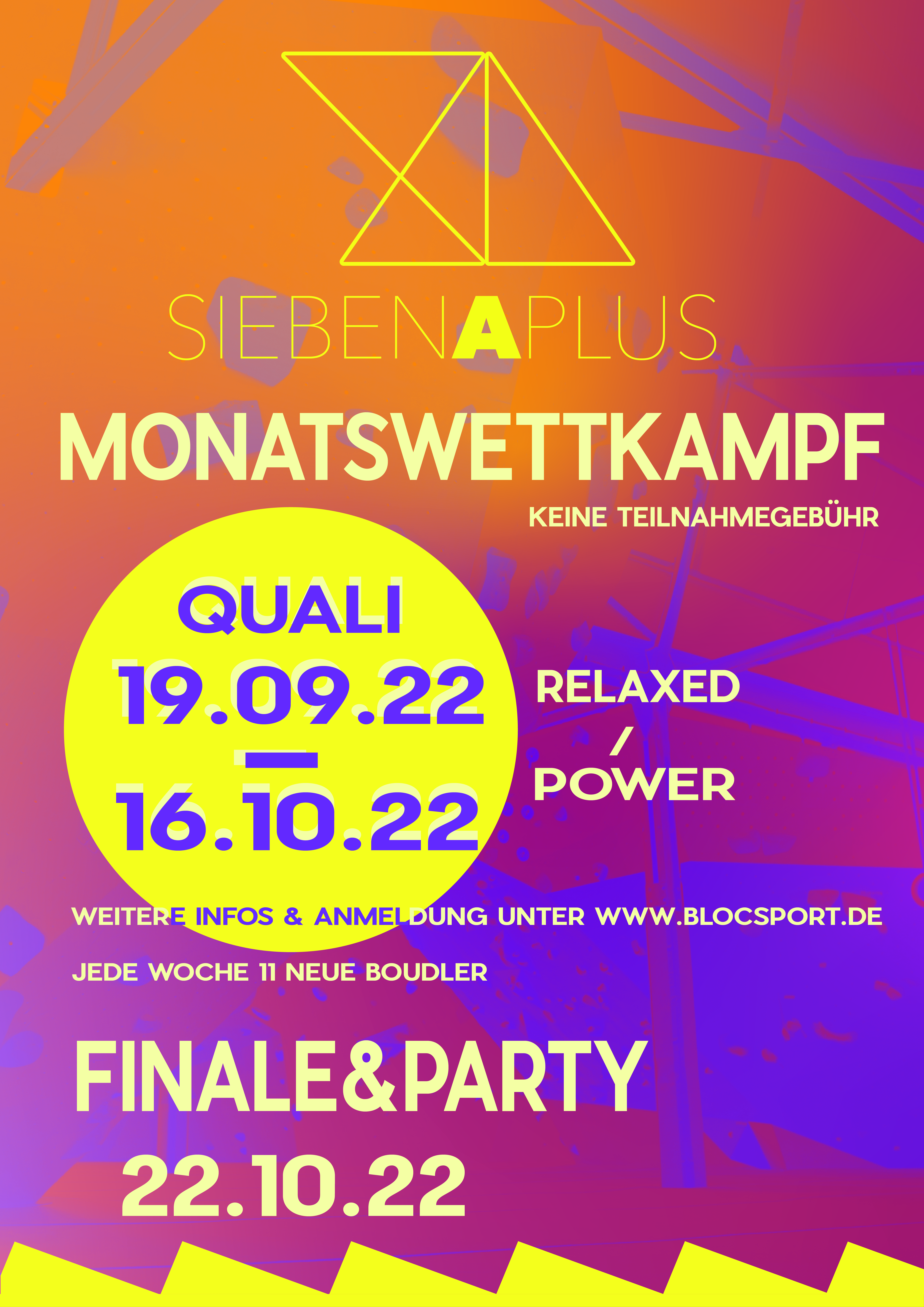 Poster for Monatswettkampf der ERSTE!