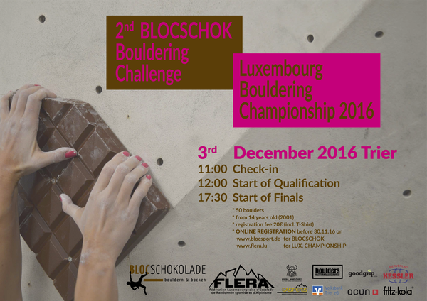 Poster for 2nd BLOCSCHOK - LUXEMBOURG CHAMPIONSHIP 2016
