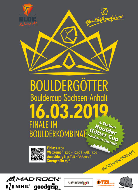 Poster for Bouldergötter Station Boulderkombinat