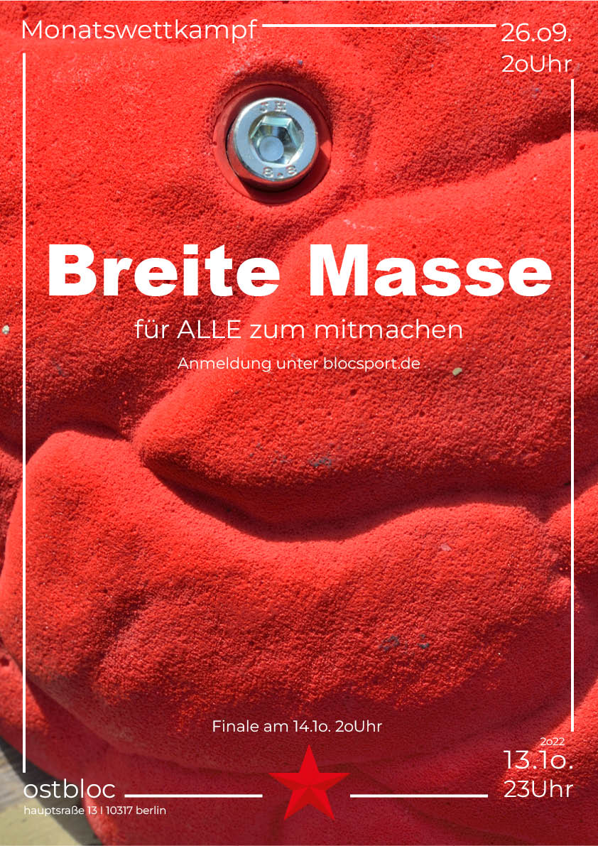 Poster for Monatswettkampf  Breite Masse