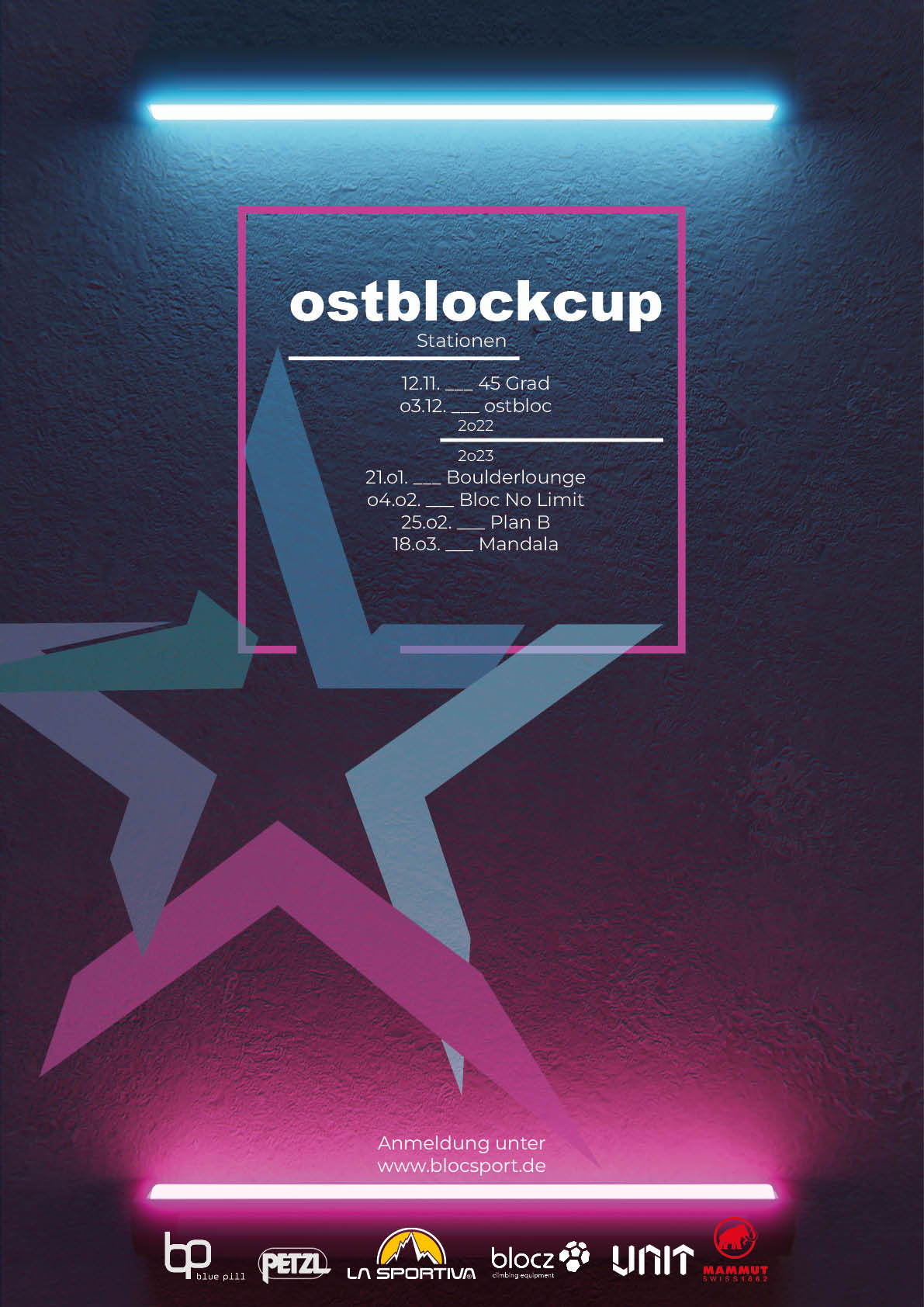 Poster for Ostblock-Cup 22/23 Boulderlounge